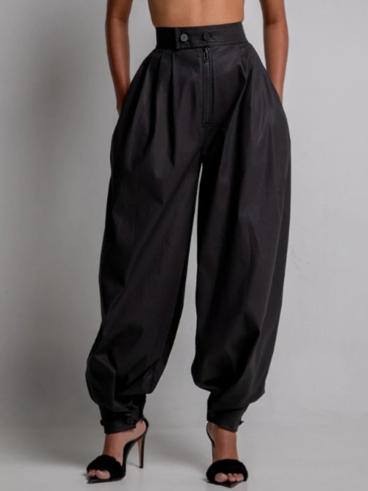 Vintage High Waist Loose Denim Harem Jeans for Women