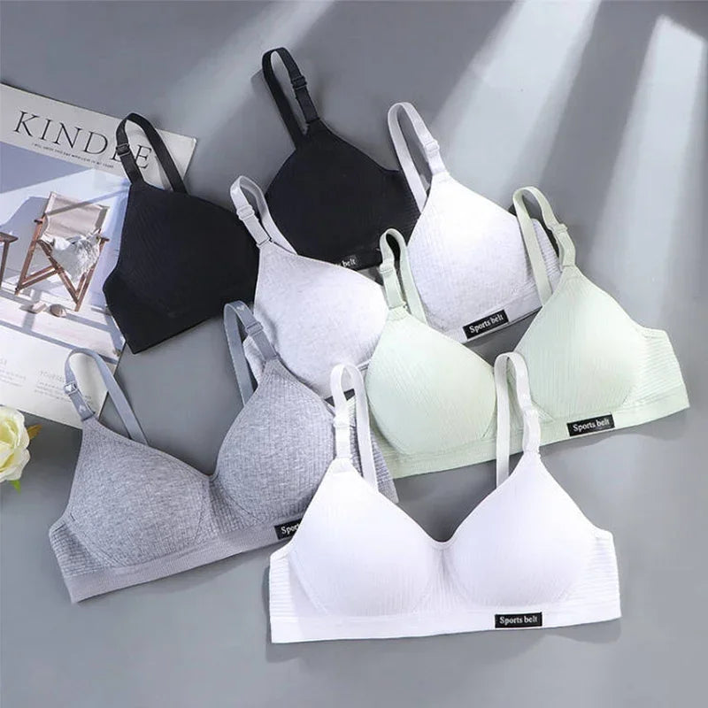 Cotton Wireless Push-Up Bra