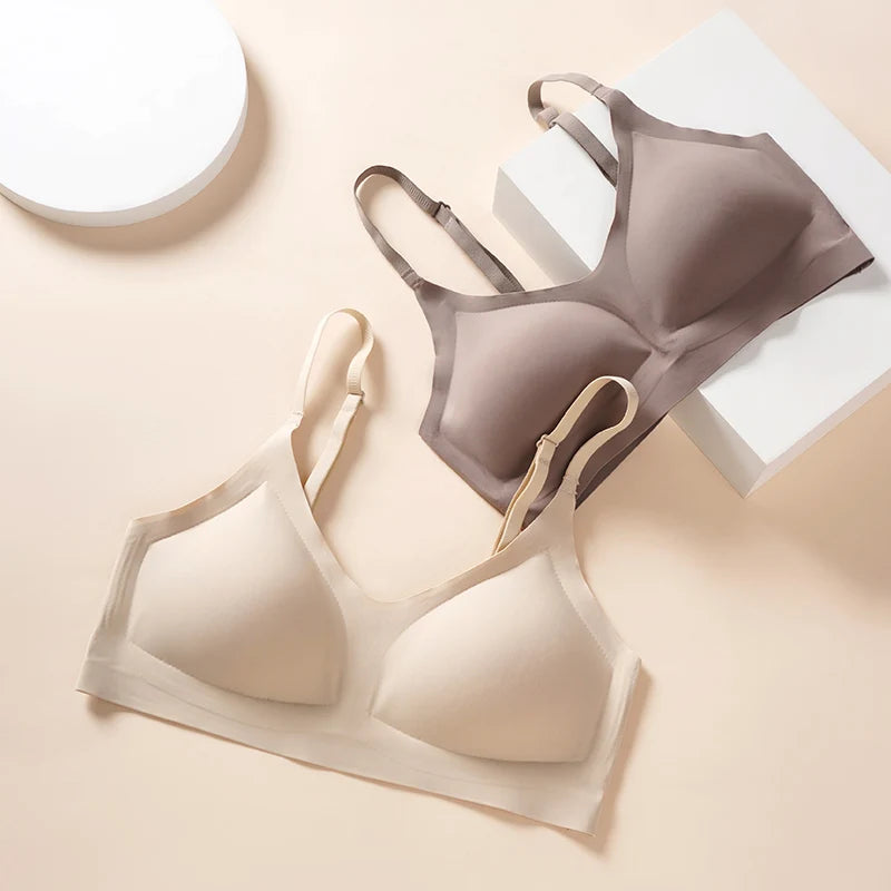 Seamless Wire-Free V-Neck Bra