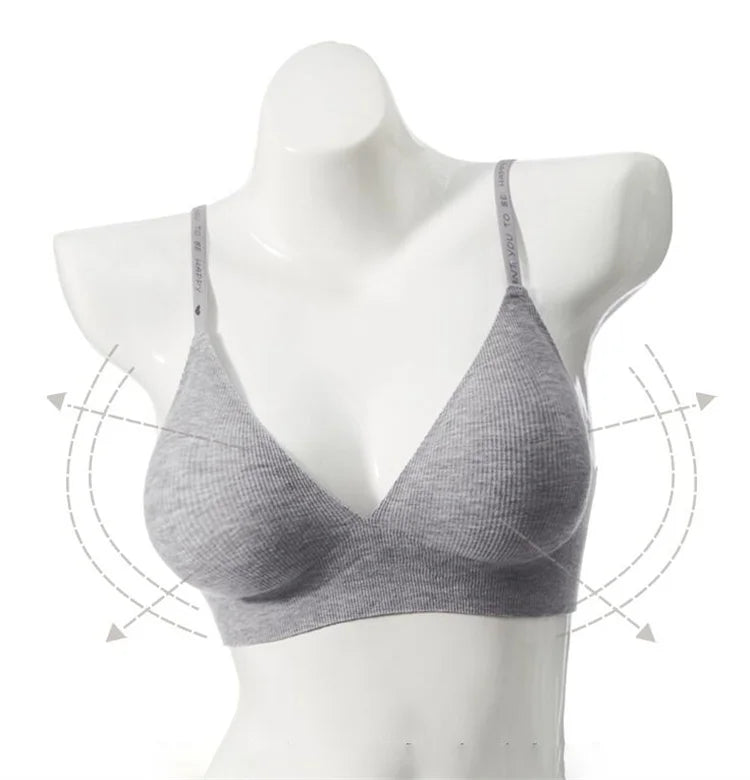 Deep V Neck Seamless Bralette