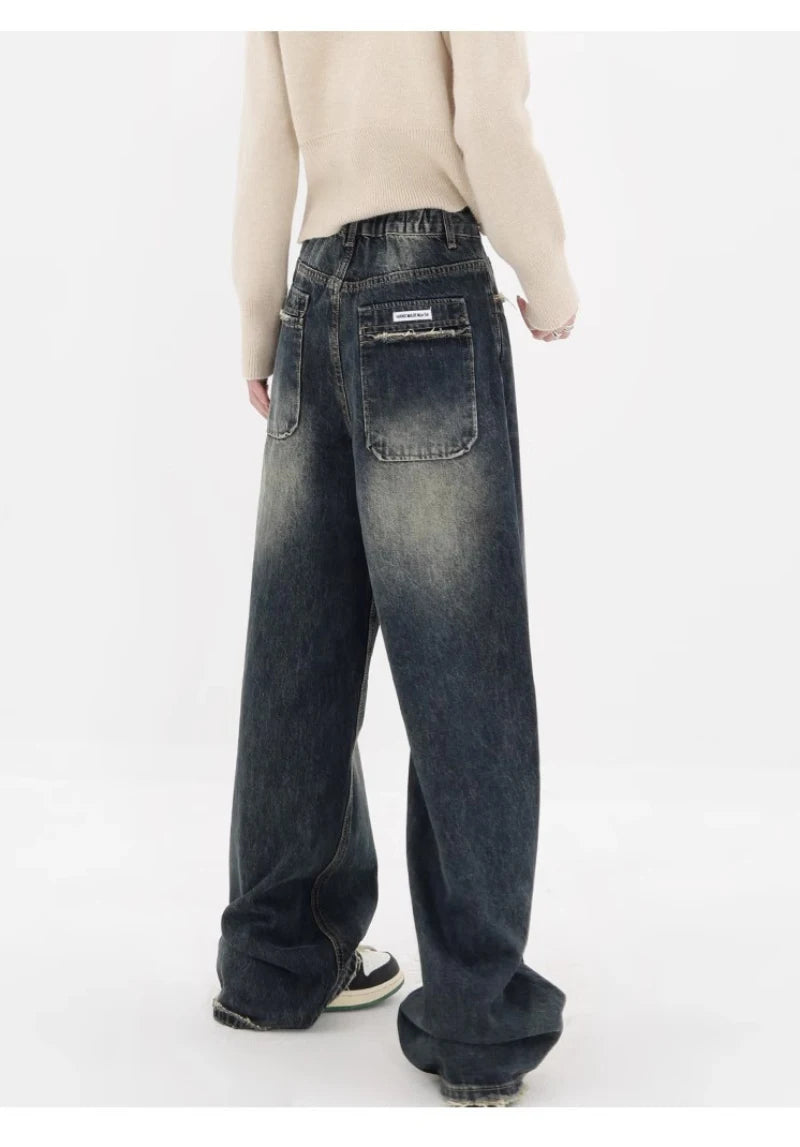 High Waist Loose Wide Leg Jeans for Women