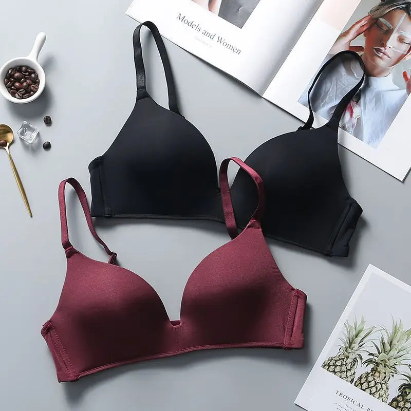 Ultra Thin Wireless Push-Up Bra