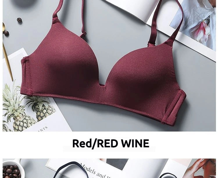Ultra Thin Wireless Push-Up Bra