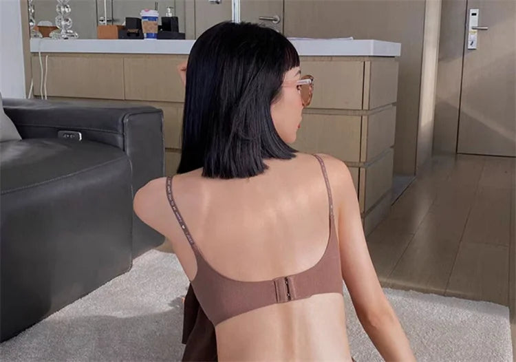Deep V Neck Seamless Bralette