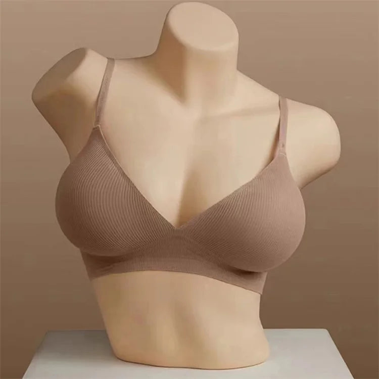Deep V Neck Seamless Bralette