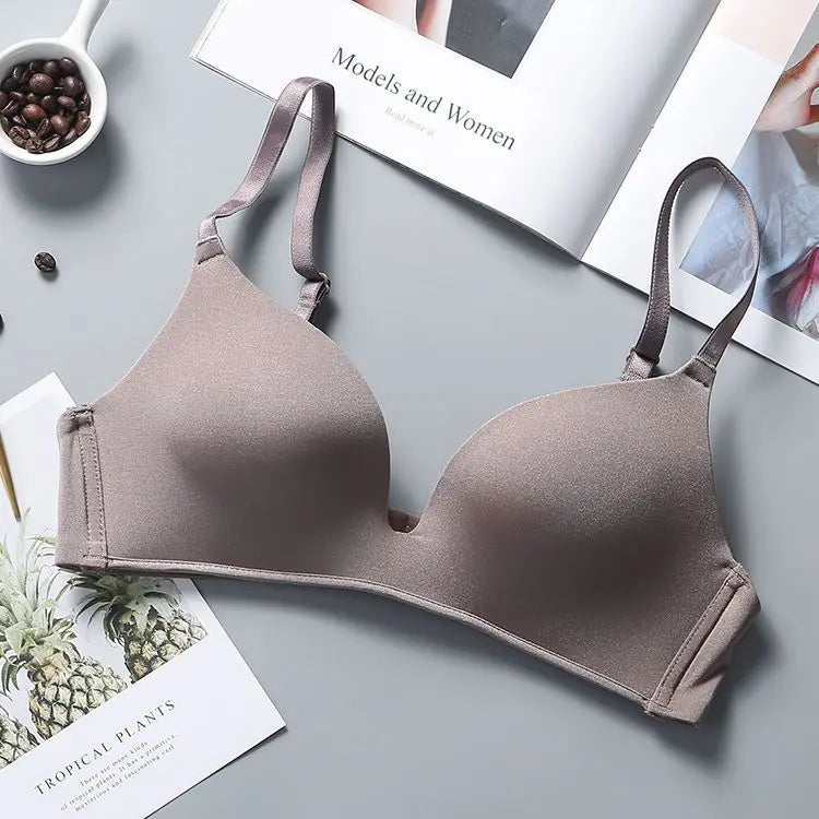 Ultra Thin Wireless Push-Up Bra