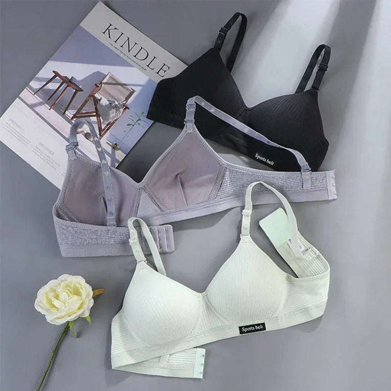 Cotton Wireless Push-Up Bra