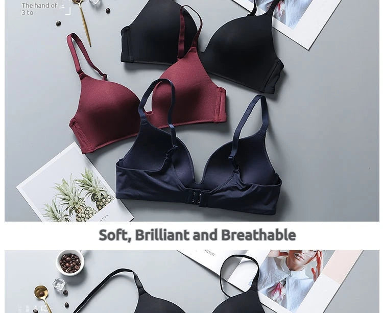 Ultra Thin Wireless Push-Up Bra