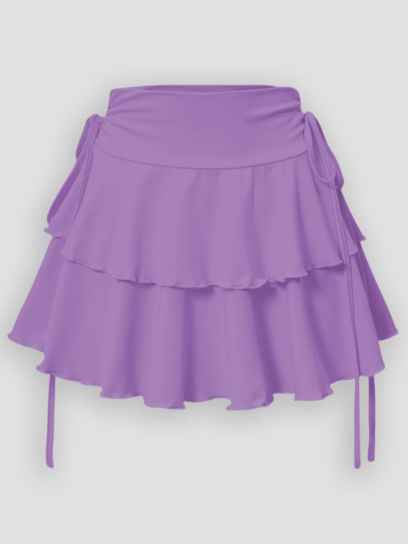 High Waist Solid Color Mini Skirt for Women – Summer Casual