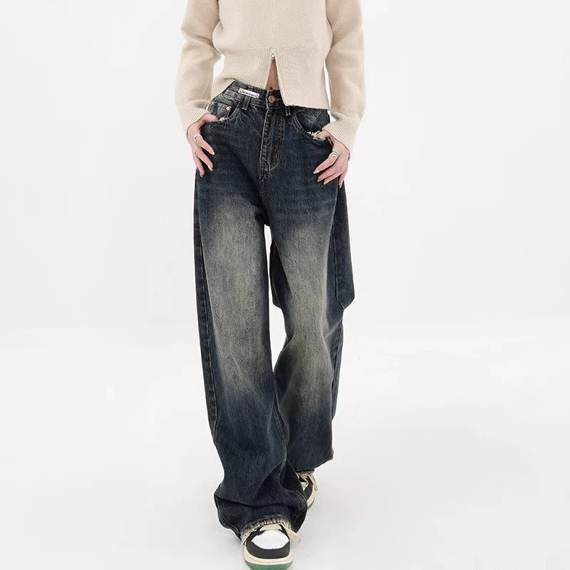 High Waist Loose Wide Leg Jeans for Women