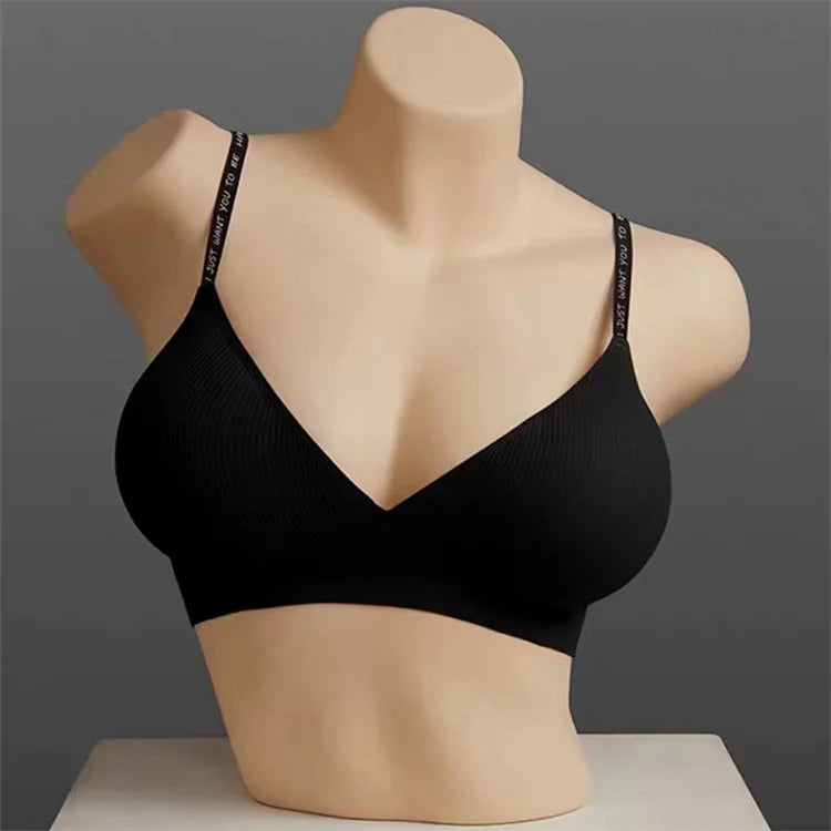 Deep V Neck Seamless Bralette