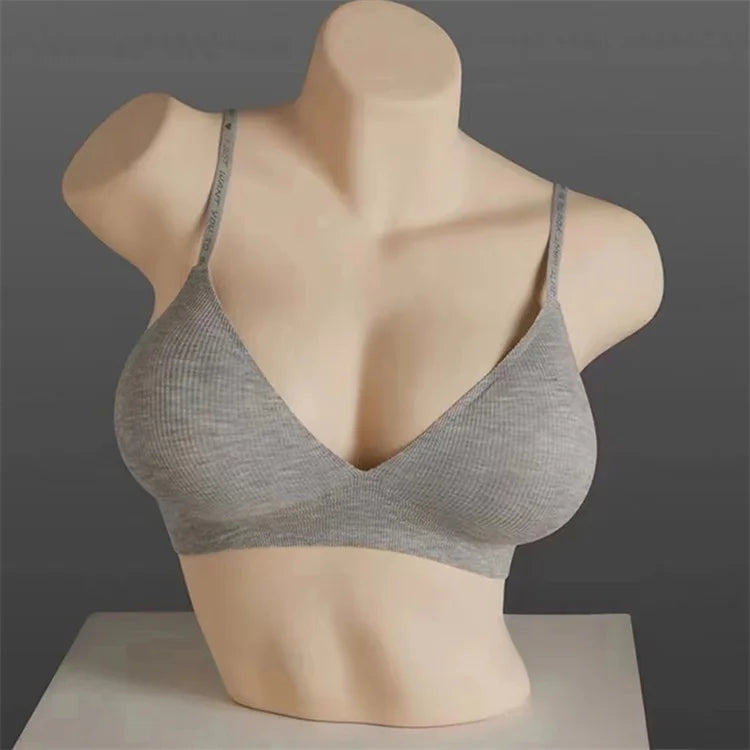 Deep V Neck Seamless Bralette