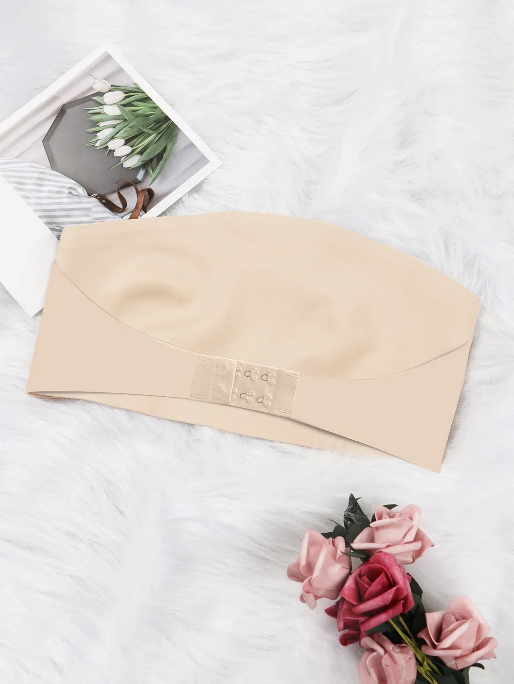 Strapless Seamless Front Button Bra