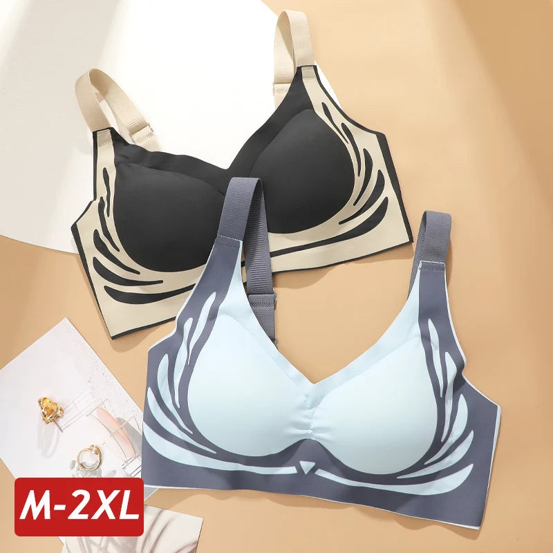 Plus Size Push-Up Seamless Bra