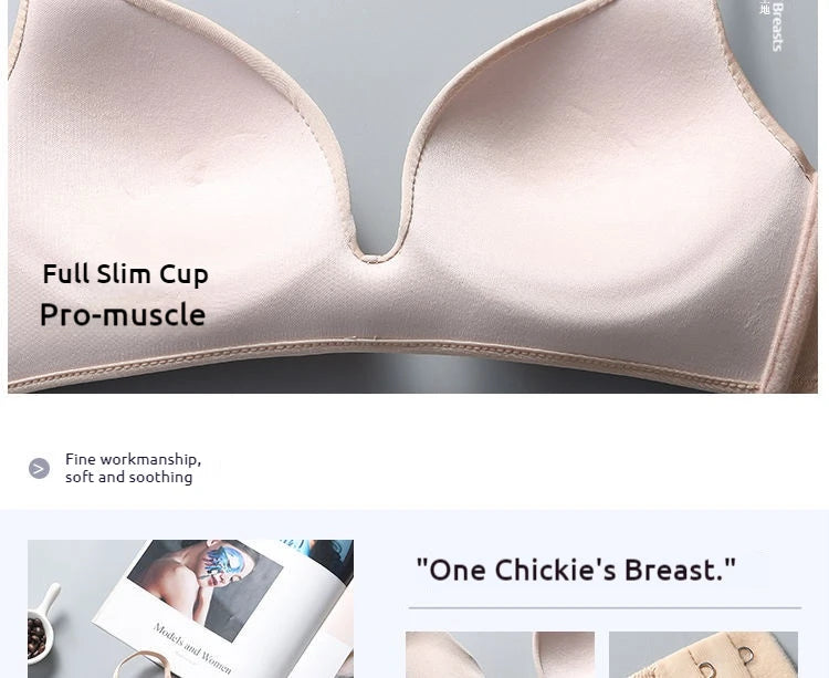Ultra Thin Wireless Push-Up Bra