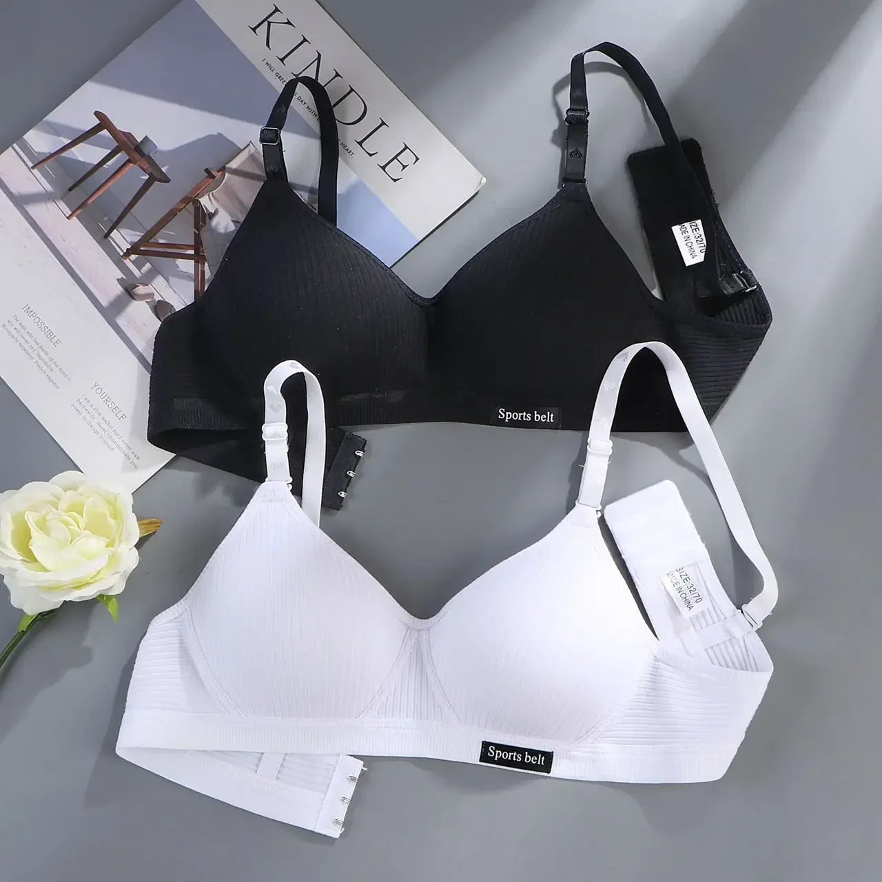 Cotton Wireless Push-Up Bra
