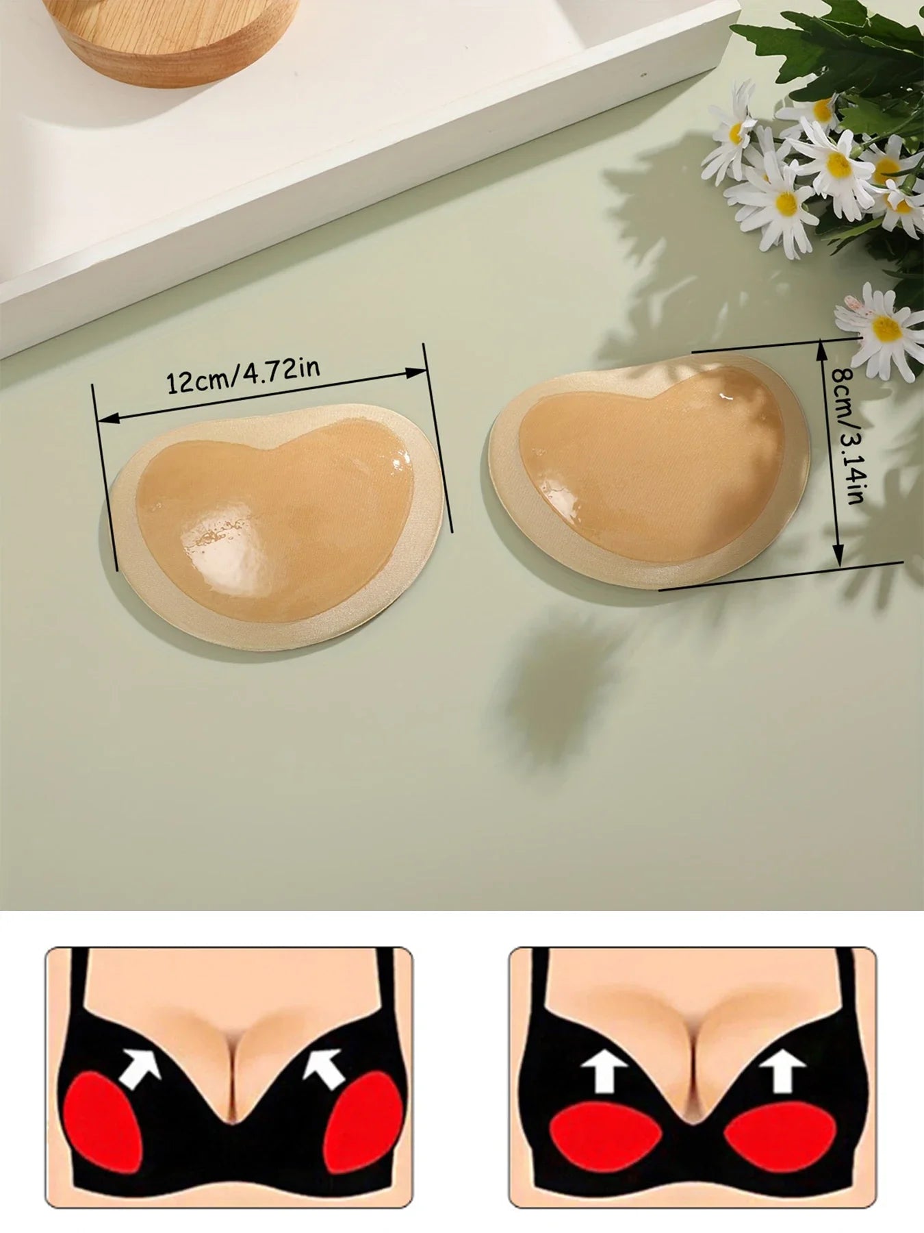 Silicone Bra Inserts – Push-Up Breast Pads for Women