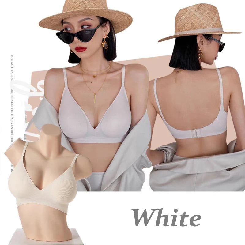 Deep V Neck Seamless Bralette