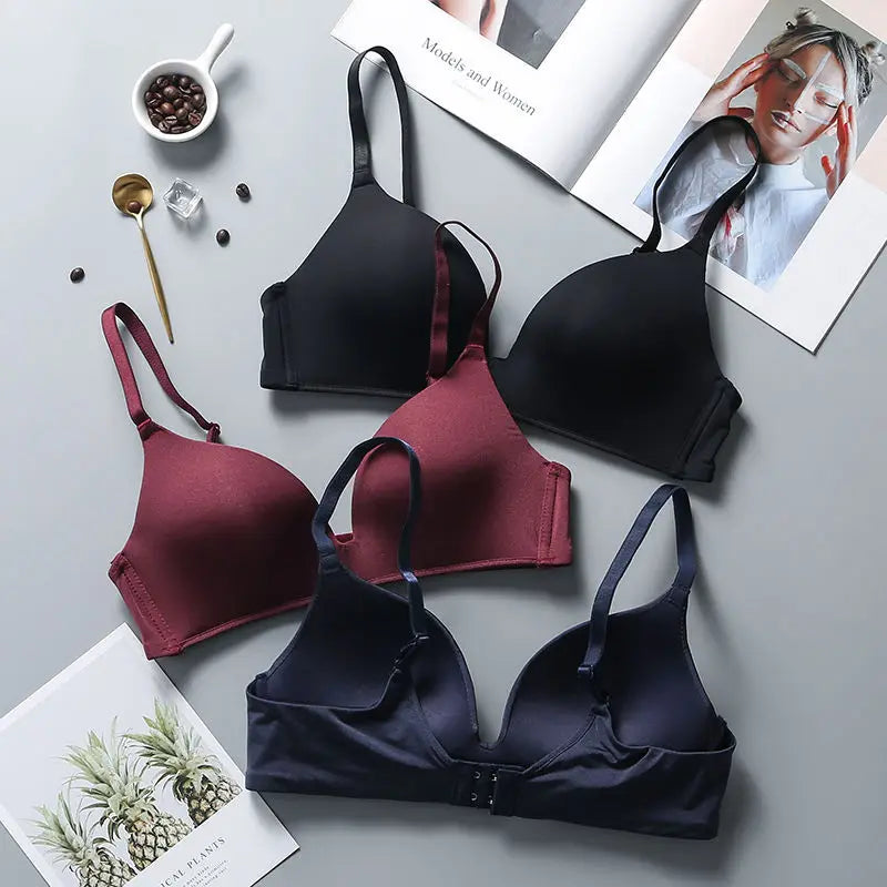 Ultra Thin Wireless Push-Up Bra