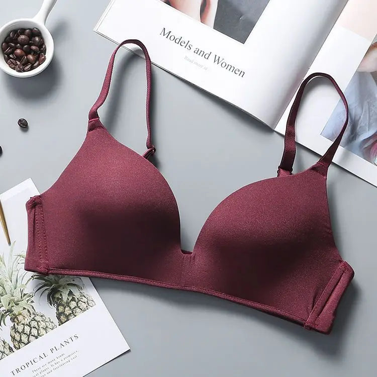 Ultra Thin Wireless Push-Up Bra