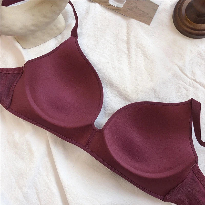 Ultra Thin Wireless Push-Up Bra