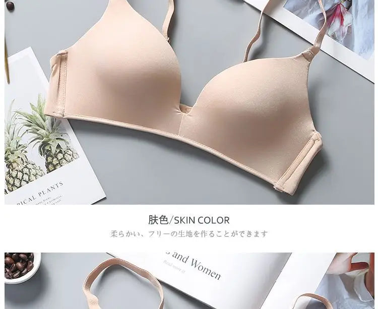 Ultra Thin Wireless Push-Up Bra