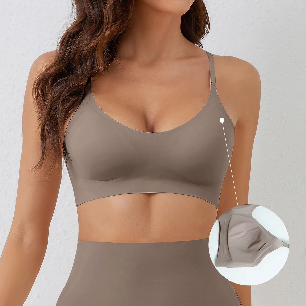 Seamless Wire-Free V-Neck Bra