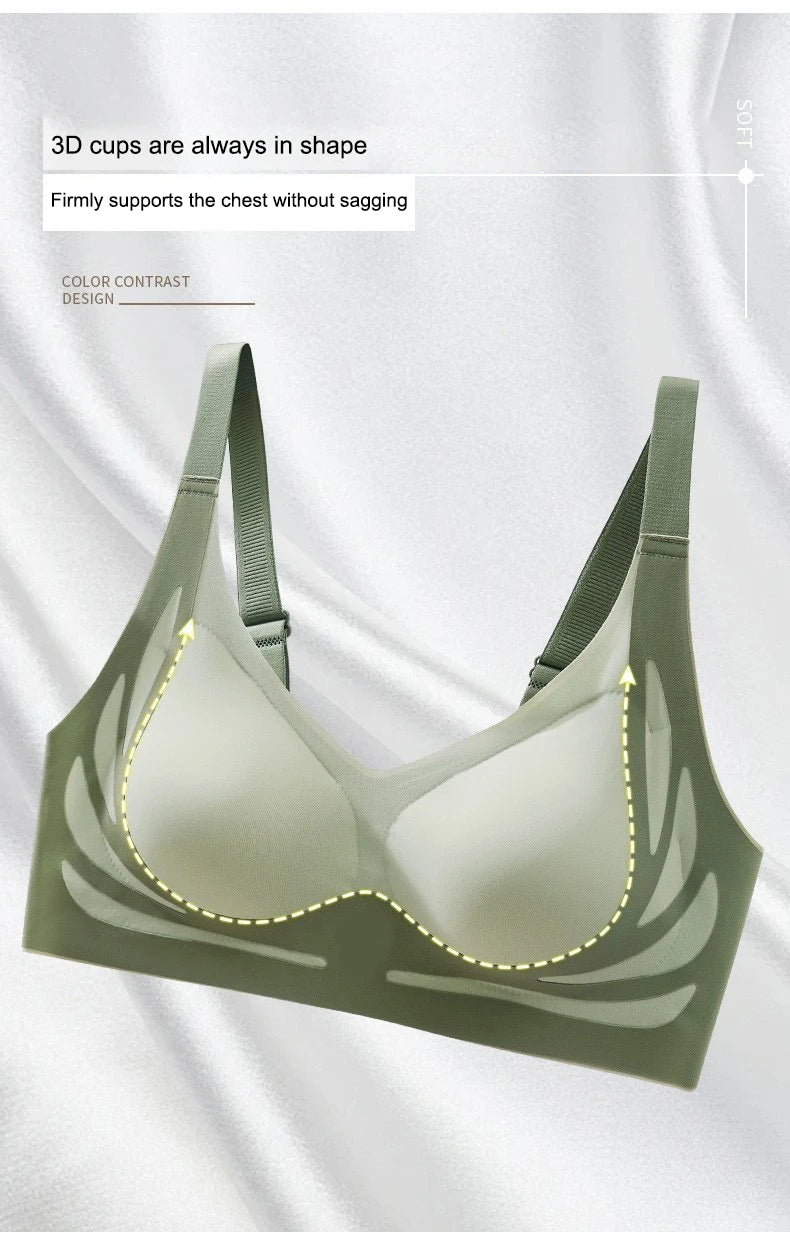 Plus Size Push-Up Seamless Bra