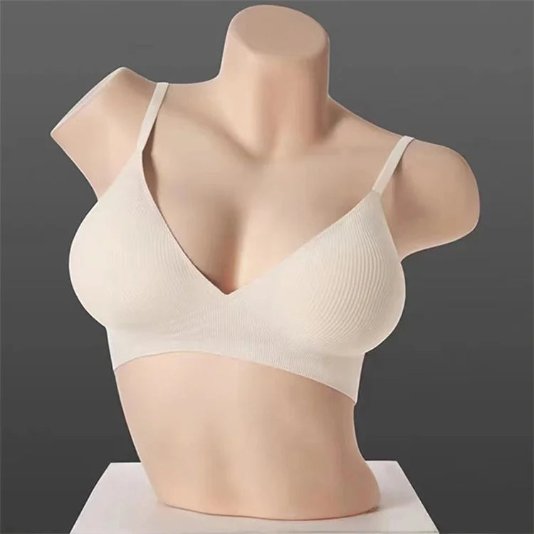 Deep V Neck Seamless Bralette