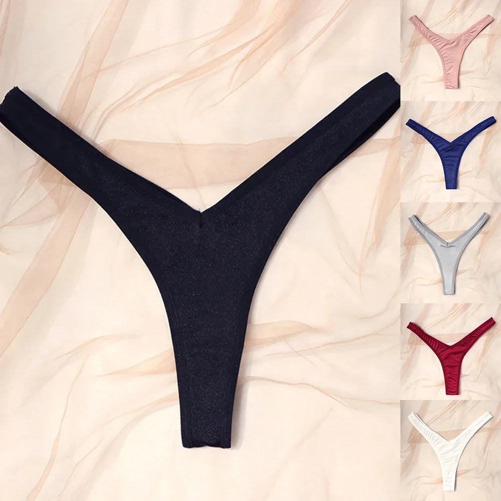 Women’s Low Waist V-Shape Sports Thongs – Breathable G-String Panties