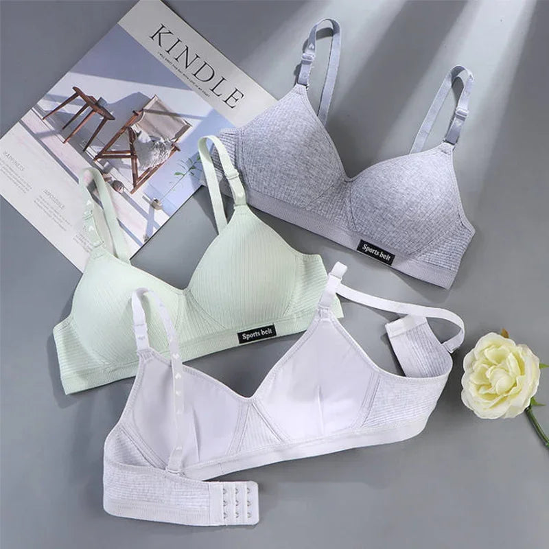 Cotton Wireless Push-Up Bra
