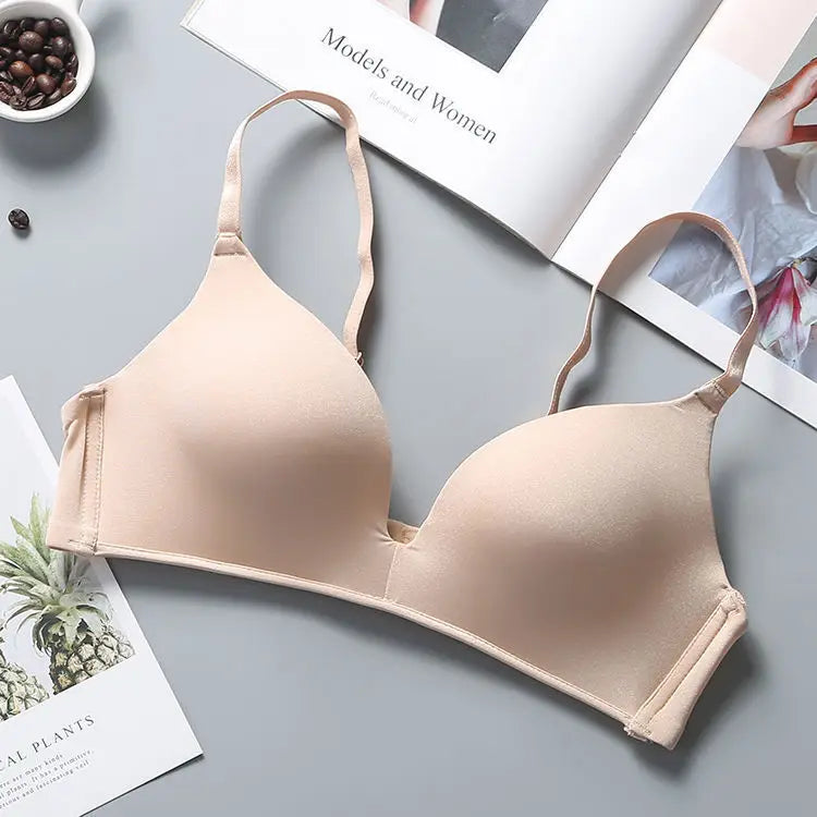 Ultra Thin Wireless Push-Up Bra