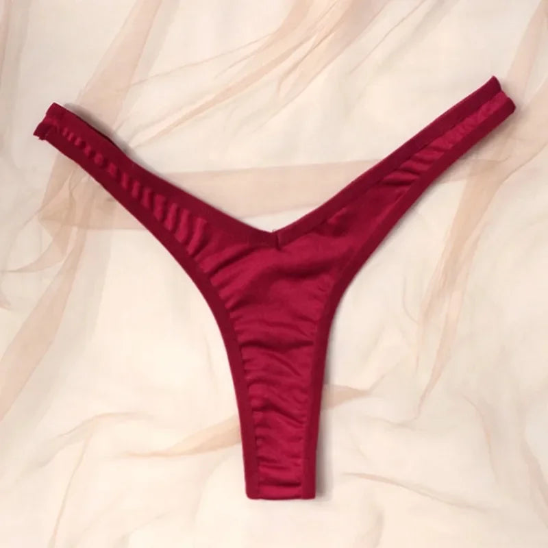 Women’s Low Waist V-Shape Sports Thongs – Breathable G-String Panties