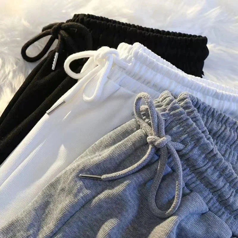Striped High Waist Sports Shorts for Women – Loose Summer Casual