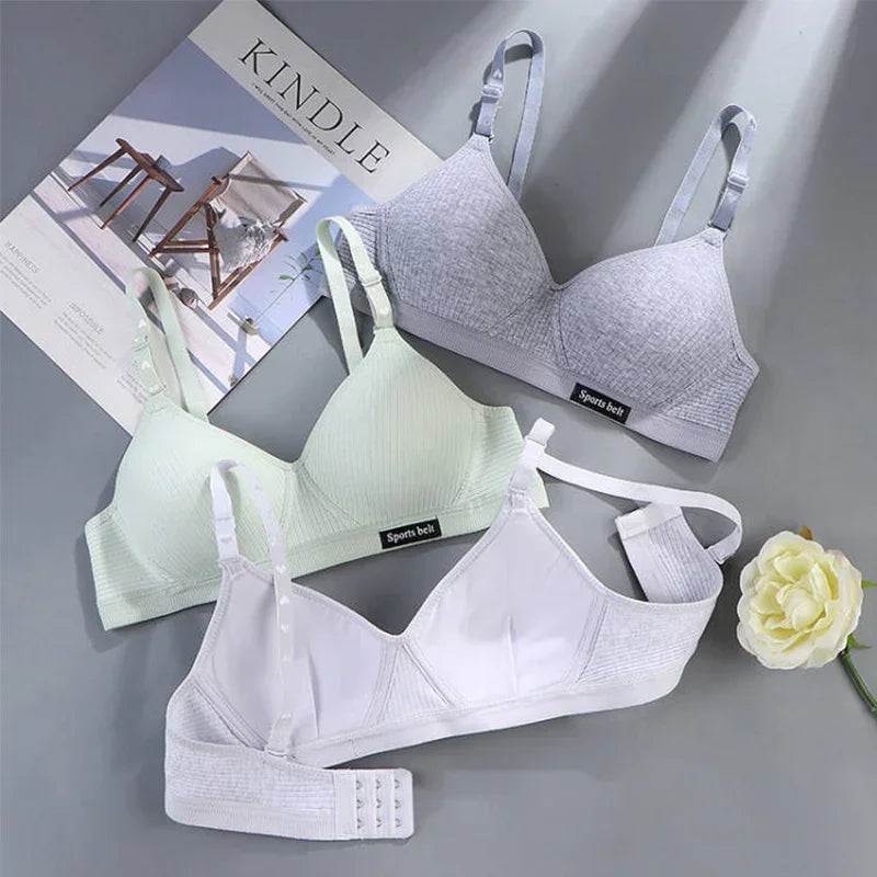 Cotton Wireless Push-Up Bra