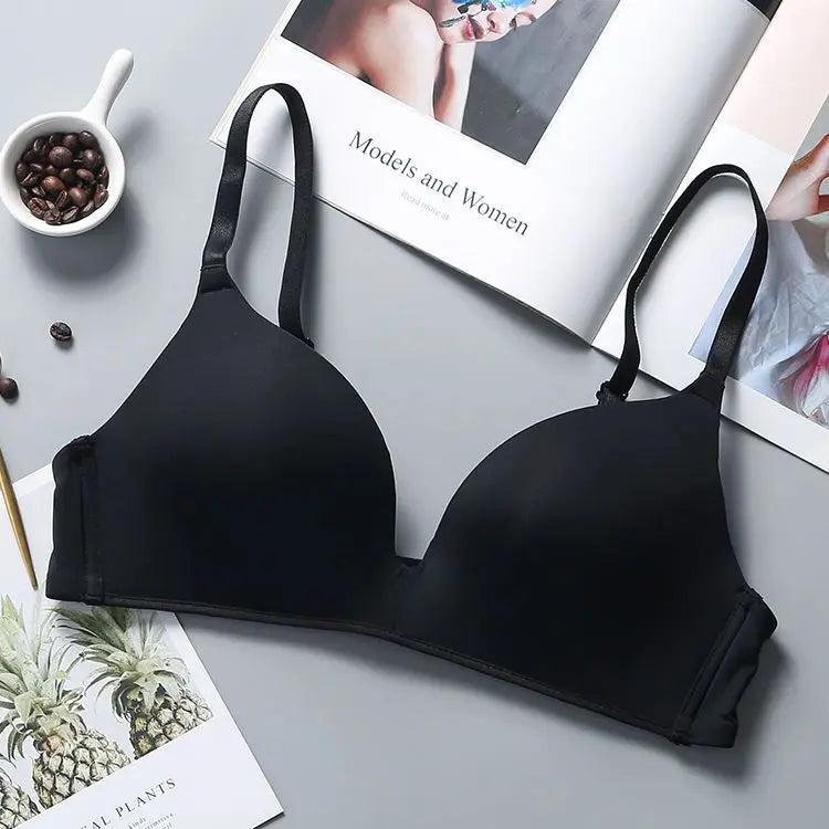 Ultra Thin Wireless Push-Up Bra