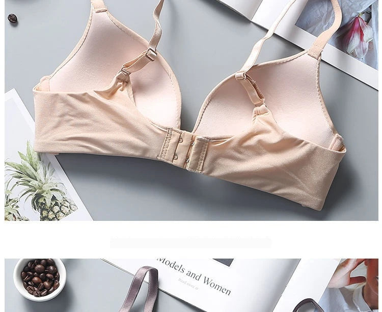 Ultra Thin Wireless Push-Up Bra