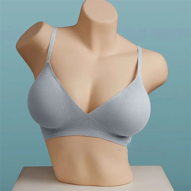 Deep V Neck Seamless Bralette