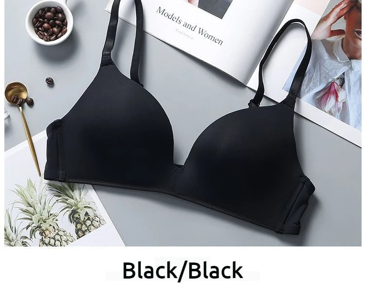 Ultra Thin Wireless Push-Up Bra