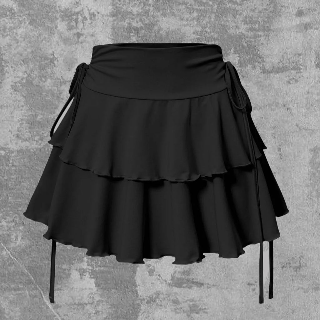 High Waist Solid Color Mini Skirt for Women – Summer Casual