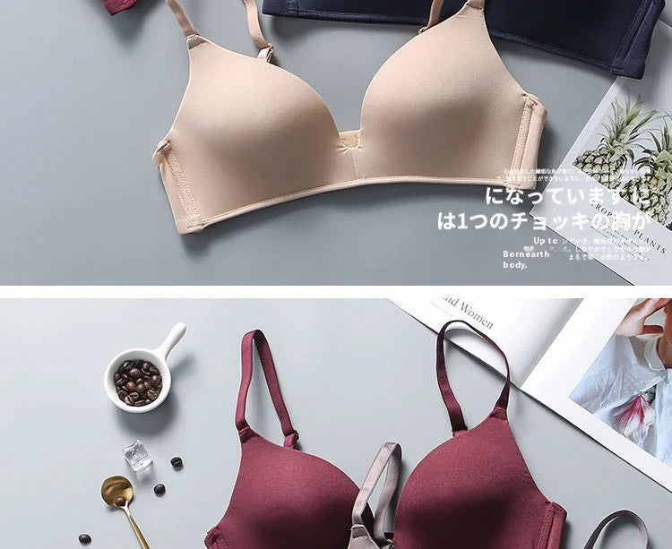 Ultra Thin Wireless Push-Up Bra