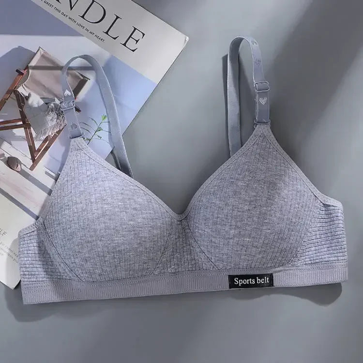 Cotton Wireless Push-Up Bra