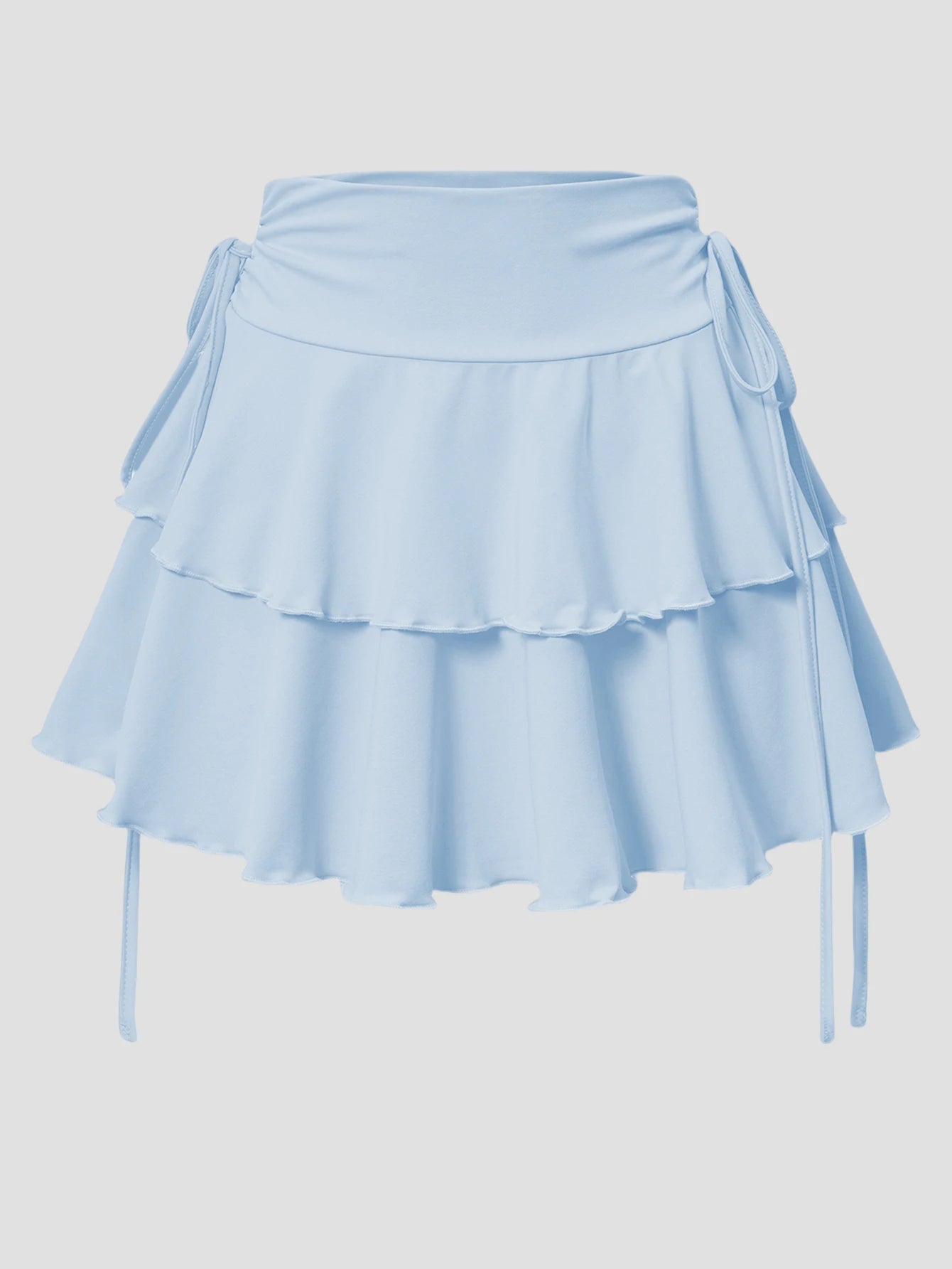 High Waist Solid Color Mini Skirt for Women – Summer Casual