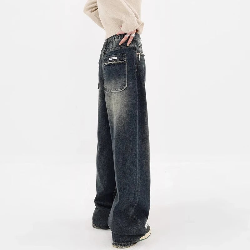 High Waist Loose Wide Leg Jeans for Women