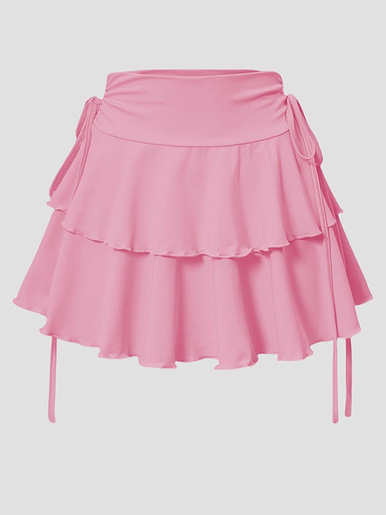 High Waist Solid Color Mini Skirt for Women – Summer Casual