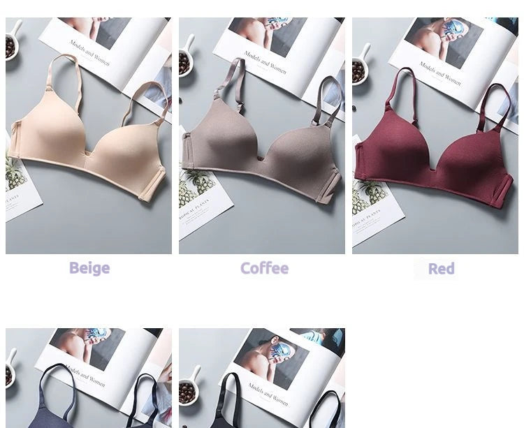Ultra Thin Wireless Push-Up Bra