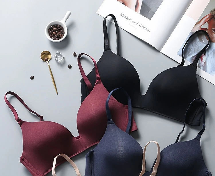 Ultra Thin Wireless Push-Up Bra